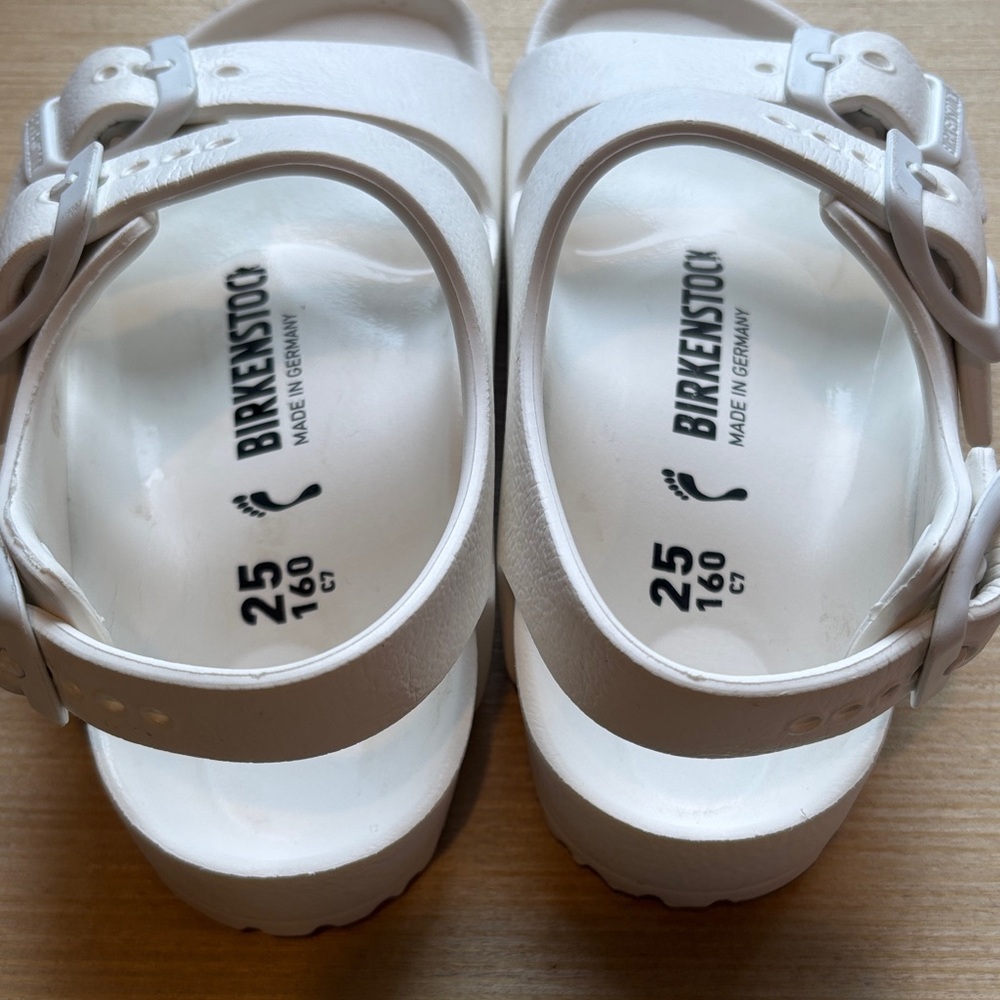 Birkenstock Kids White Sandals - Picture 5 of 6